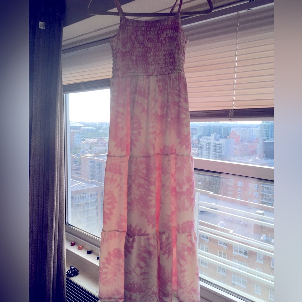 Tie dye dress kids